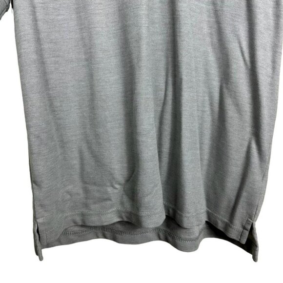 IZOD Polo Shirt Adult Large Grey White Logo Short Sleeve Cacual Mens - Picture 4 of 9